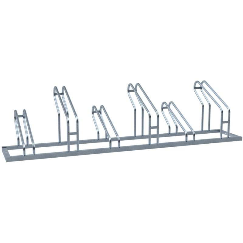 Râtelier 2 à 6 vélos avec alternance haut bas Schake