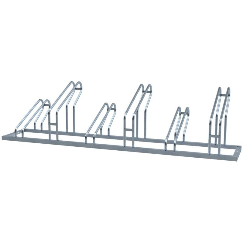 Râtelier 2 à 6 vélos avec alternance haut bas Schake