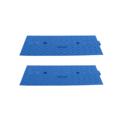 Kit de deux rampes d'accès mobile pour passe câbles