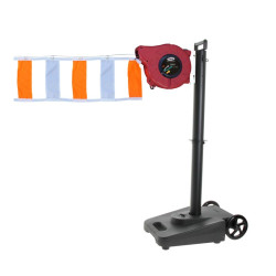 Chariot mobile avec enrouleur de signalisation de 5 à 15 m