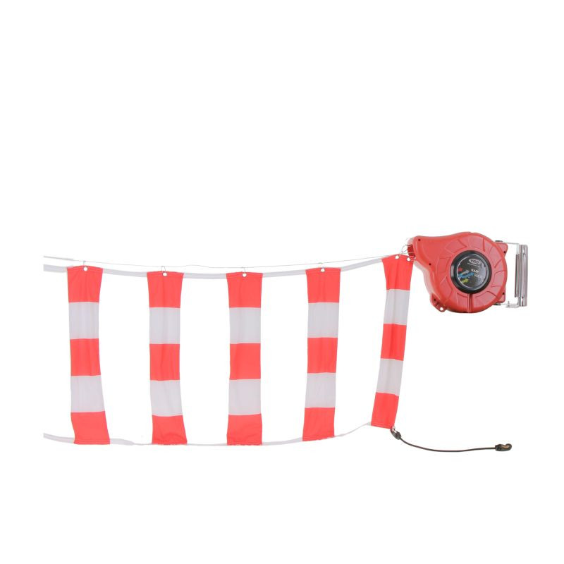 Enrouleur de signalisation avec bande tissu 6m