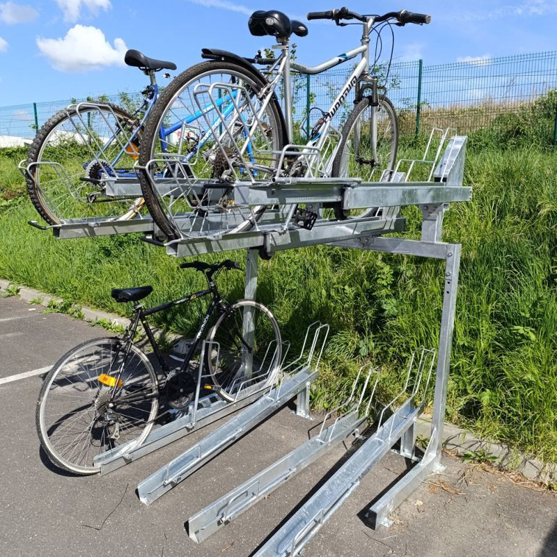 Rack à vélo deux étages Viso VELOLIFT - 8 rangements