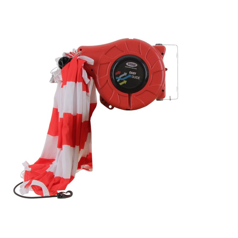Enrouleur de signalisation avec bande tissu 6m