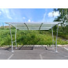 Abri vélo d'extérieur avec toit en polycarbonate