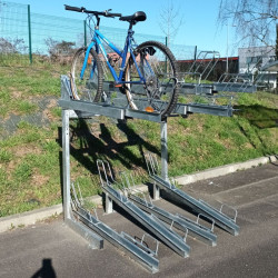 Rack à vélo deux étages Viso VELOLIFT - 8 rangements