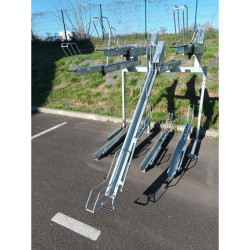 Rack à vélo deux étages Viso VELOLIFT - 8 rangements