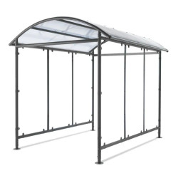 Abri vélos dôme type couloir