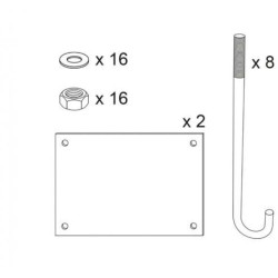 Kit de pose pour portique universel fixe hauteur fixe Procity