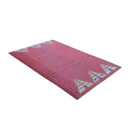 Coussin berlinois 300 x 180 cm rouge épaisseur 6.5 cm avec fixation