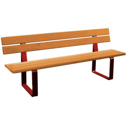 Banc bois et acier Riga