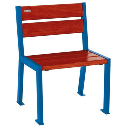 Fauteuil bois et acier Silaos 5 lames