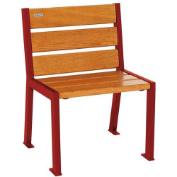 Fauteuil bois et acier Silaos 6 lames