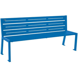 Banc acier Silaos 6 lames