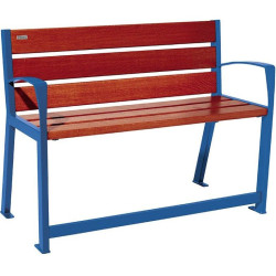 Banc bois et acier Silaos spécial sénior