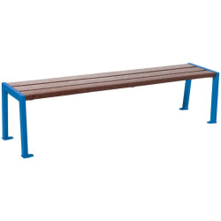 Banquette Silaos acier et plastique recyclé