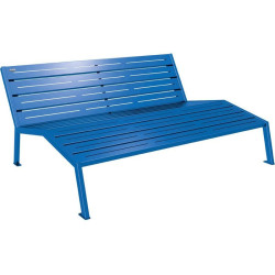 Chaise longue acier Silaos