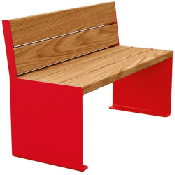 Banc bois et acier KUB.
