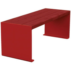 Banquette KUB. acier et bois