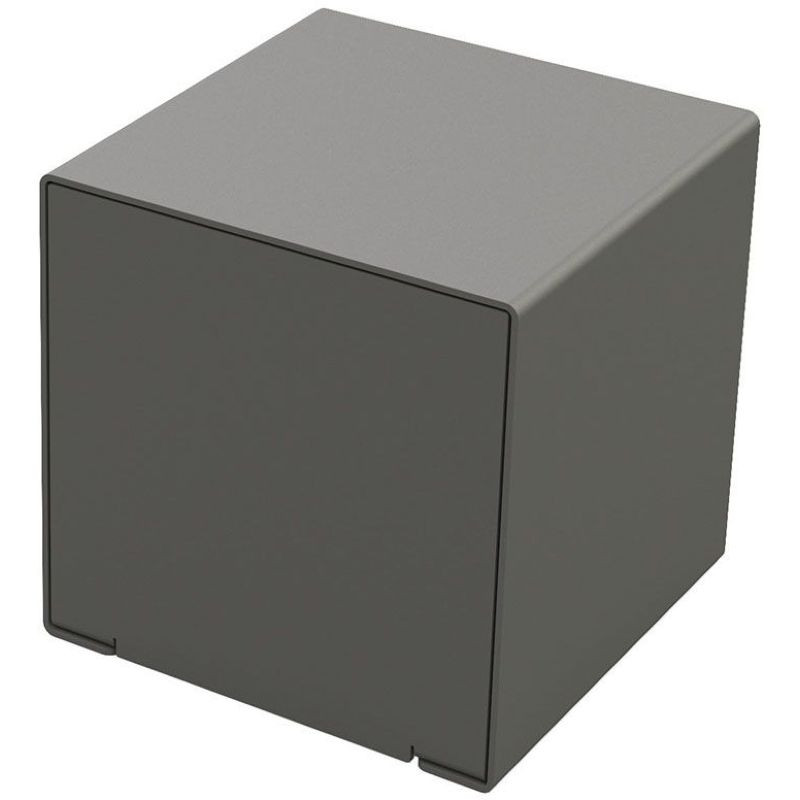 Banquette en métal 1 place carré pour ville