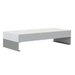 Magourban Bloop banc en béton droit avec pieds acier