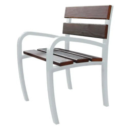 Chaise Serem Confidence bois avec ou sans accoudoirs et pieds acier