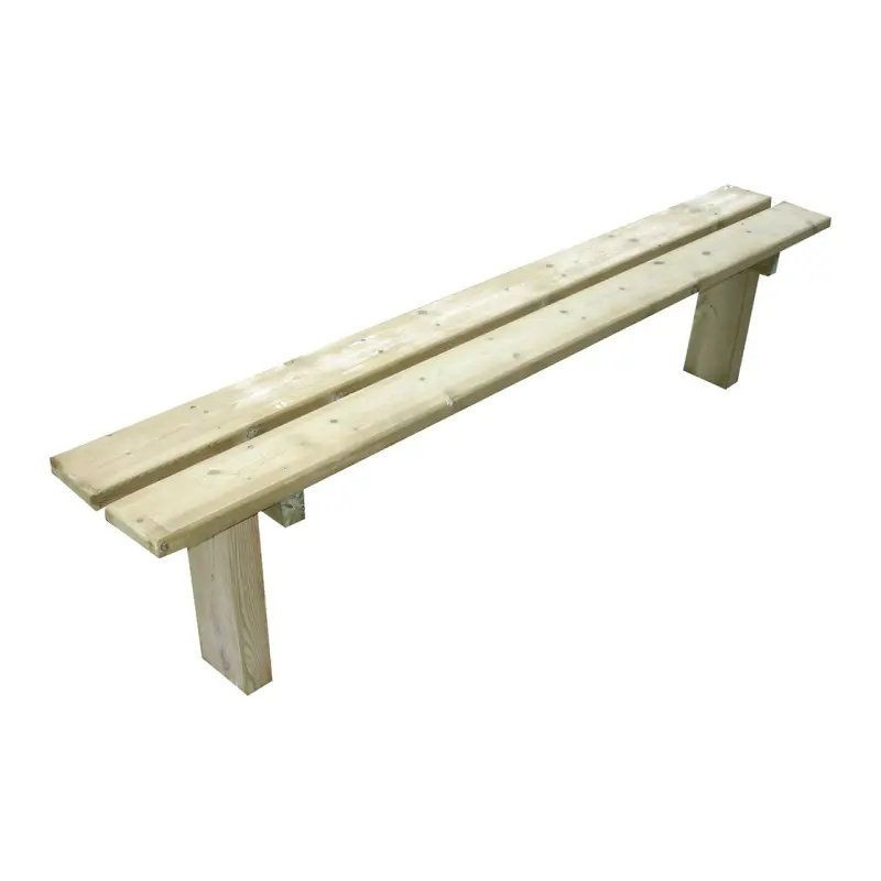 Banc Campagnard en bois de pin pour parc ou jardin public