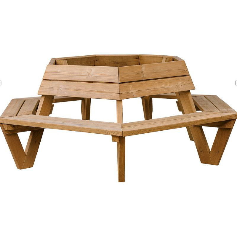 Banc tour d'abre en bois de pins - Andernos