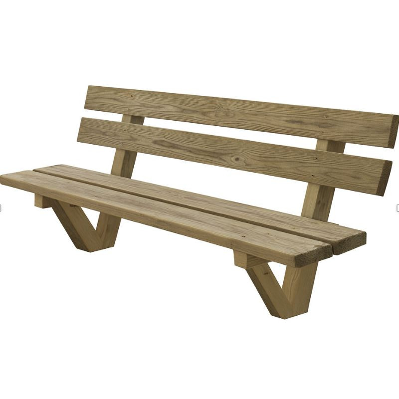 Banc urbain en bois de pin - Pinède