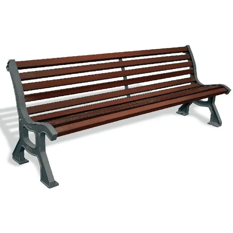 Banc Roda Benito UM320 en fonte et lattes en bois exotique