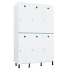 Vestiaire plastique PVC 2 cases anti bactérien PT
