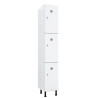 Vestiaire plastique PVC 3 cases anti bactérien PM