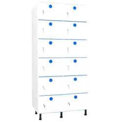 Vestiaire plastique PVC 6 cases anti bactérien PB