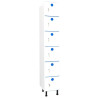Vestiaire plastique PVC 6 cases anti bactérien PB