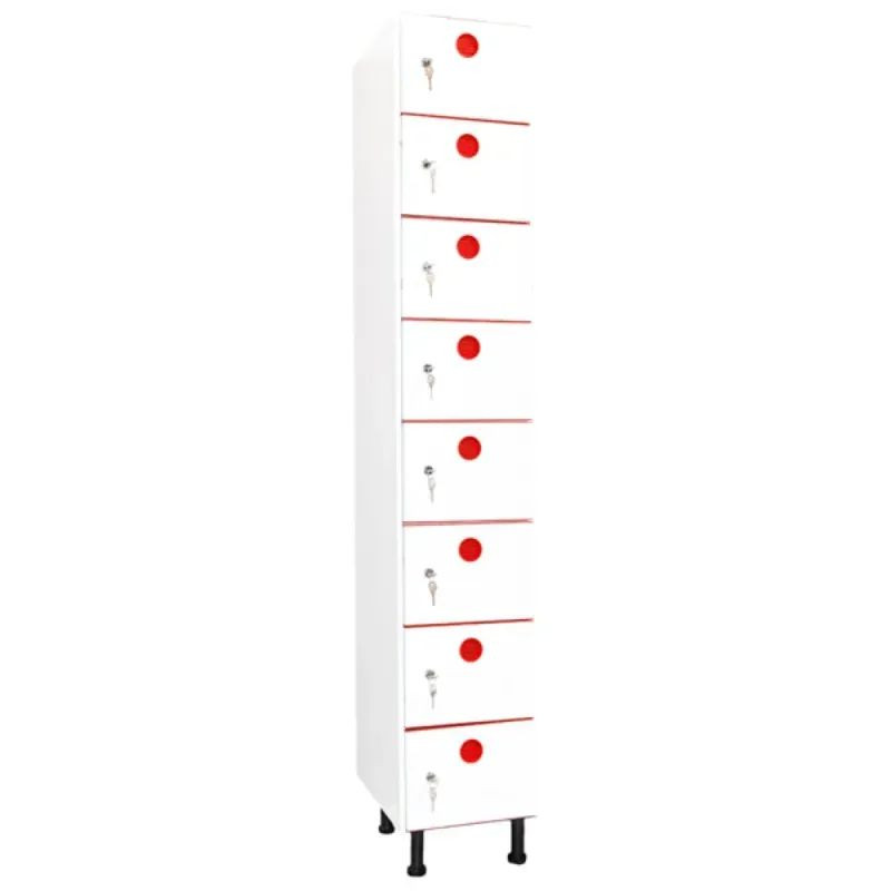 Vestiaire plastique PVC 8 cases anti bactérien PZ