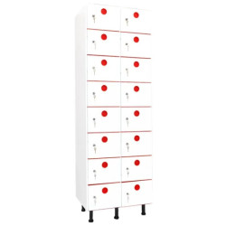 Vestiaire plastique PVC 8 cases anti bactérien PZ