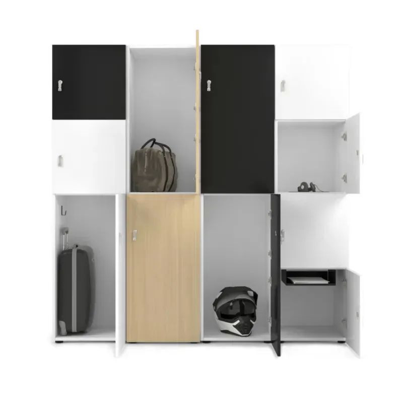 Armoire de bureau avec casiers pour vêtements et effets personnels