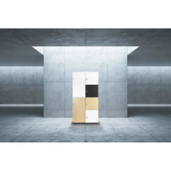 Armoire de bureau avec casiers pour vêtements et effets personnels