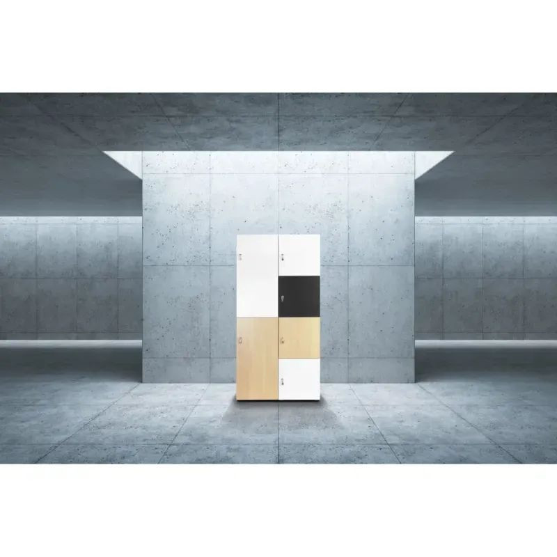 Armoire de bureau avec casiers pour vêtements et effets personnels