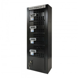 Rangement sécurisé pour rechargement téléphones portables