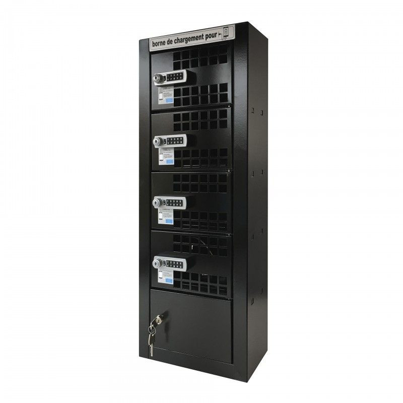 Rangement sécurisé pour rechargement téléphones portables