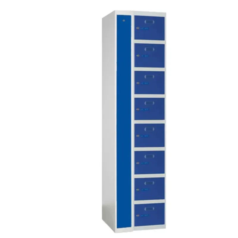 Casier électrifié Monoblok-E - 8 cases par colonne + porte de contôle