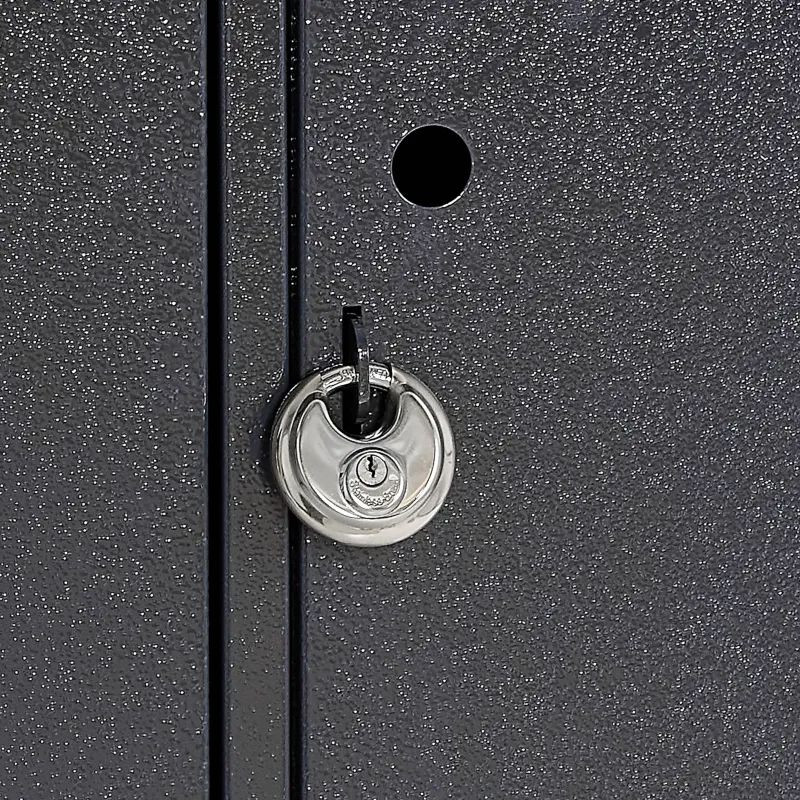 Rangement sécurisé avec prise électrique pour deux trottinettes