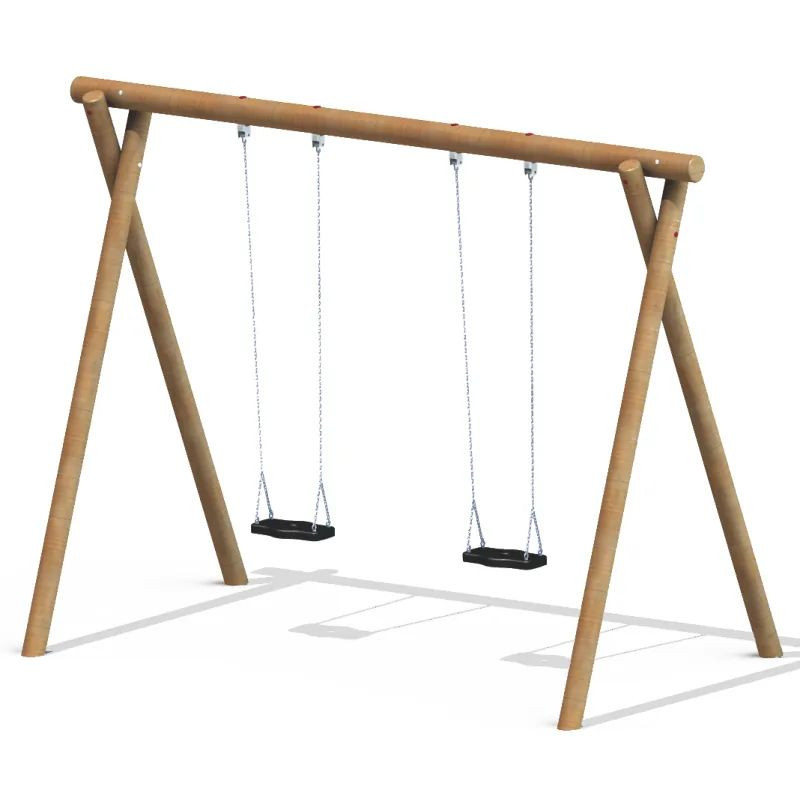 Balançoire bois Rustique - 2 enfants