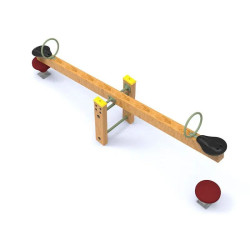 Balançoire à bascule en bois Rustique - 2 enfants