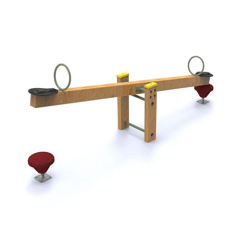 Balançoire à bascule en bois Rustique - 2 enfants