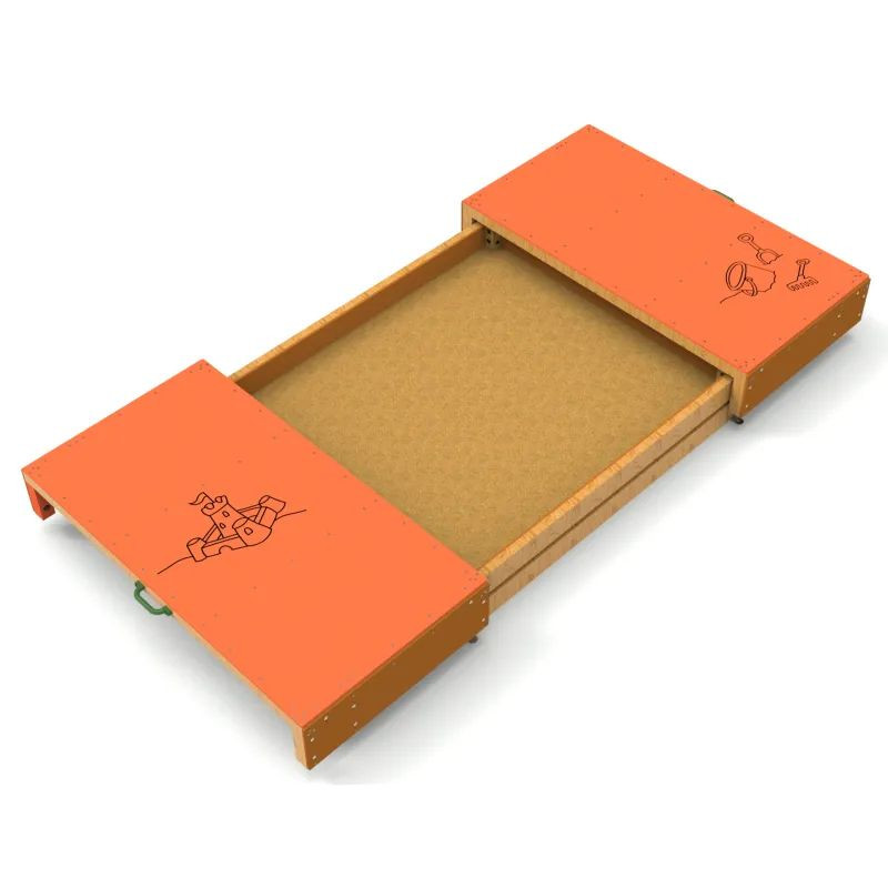 Bac à sable bois avec couvercle refermable Manufacturas Deportivas