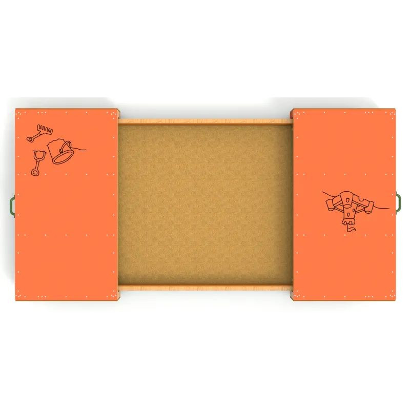 Bac à sable bois avec couvercle refermable Manufacturas Deportivas