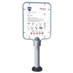 Panneau d'informations aire de fitness - URBAGYM