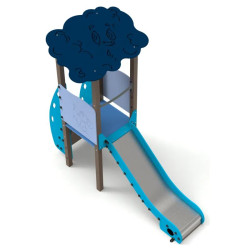 Jeu enfants tour de glisse éco-responsable pour collectivités