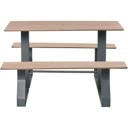 Table Hysope avec assises en compact